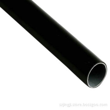 1.0mm Thickness ESD Black PE-coated Pipe with Internal Rust Layer, for Pipe Rack Structure